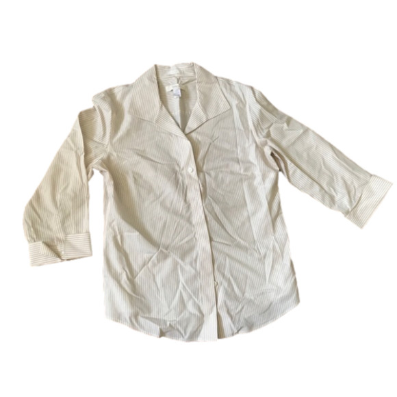 𝅺Chico’s striped Shirt - Picture 1 of 6